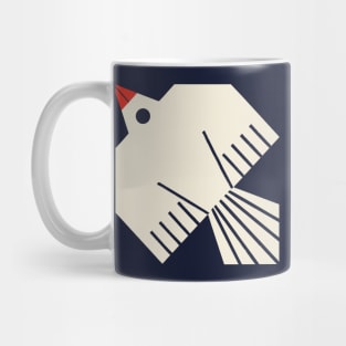 Geometric Vintage Bird Mug